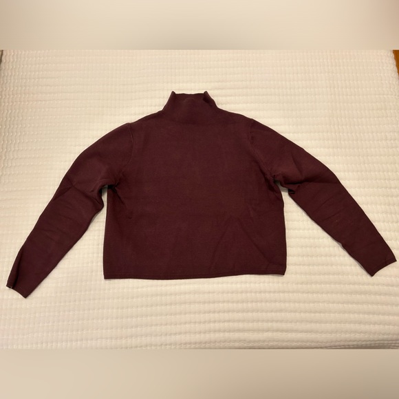 & Other Stories Turtleneck Sweater in Eggplant - Picture 3 of 4